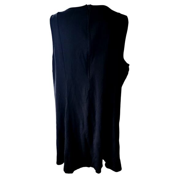 Maurices Black Sleeveless Shift Knee Length Tank Dress Plus Size 3 - Picture 3 of 5